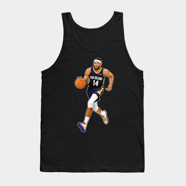 Brandon Ingram #14 Dribble The Ball Tank Top by RunAndGow